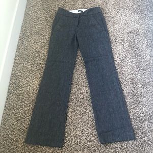 Loft gray Marisa trouser pants with button pockets 00